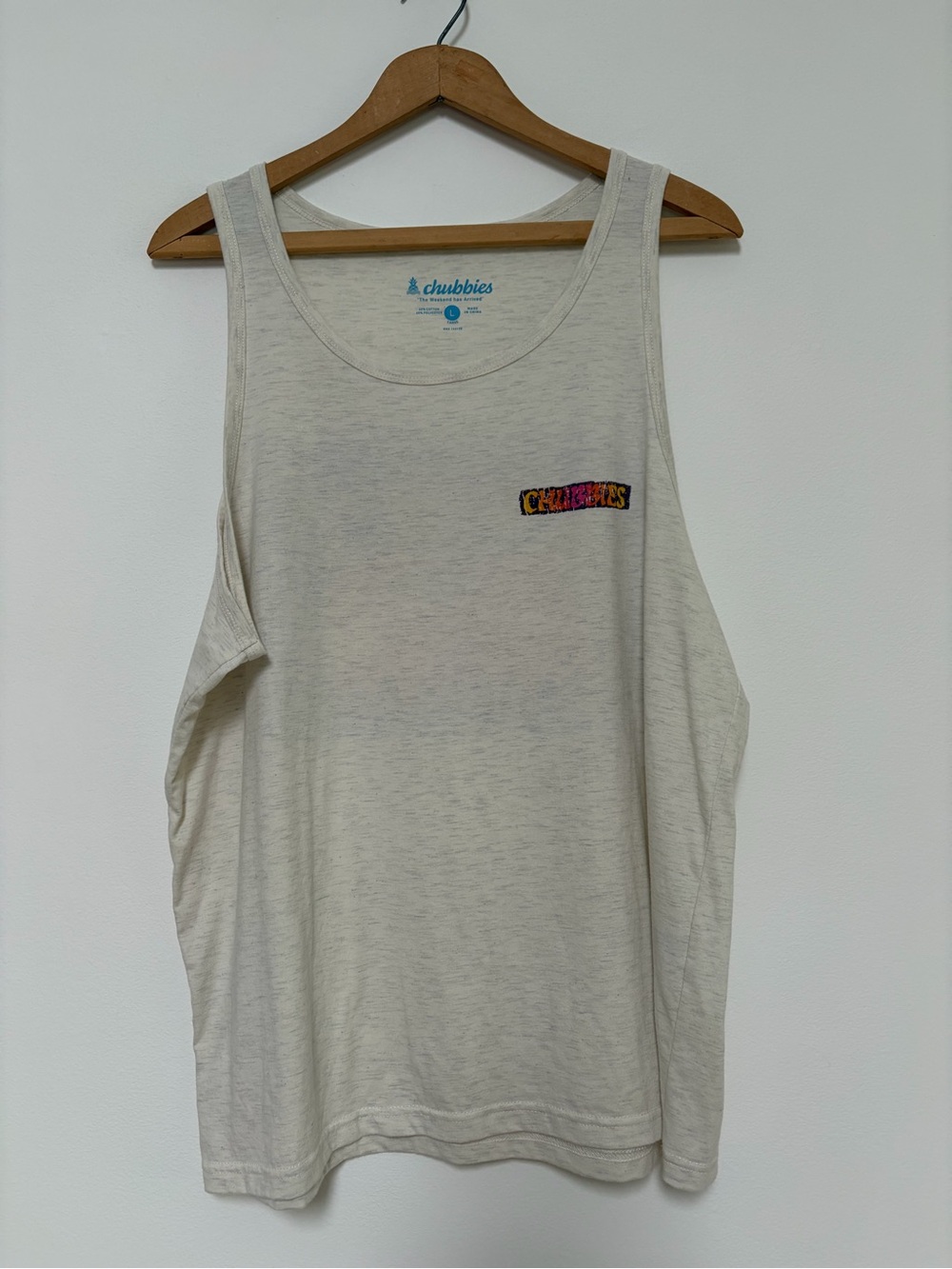 Chubbies Tank Top with Logo Patch and Sailor Large